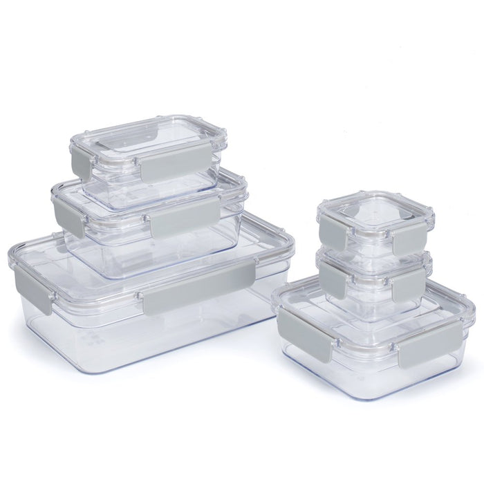Mainstays 12 Piece Tritan Stain-Proof Food Storage Container Set