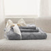 Bedsure Boho Duvet Cover Queen - Boho Bedding, Tufted Queen Duvet Cover for All Seasons, 3 Pieces Embroidery Shabby Chic Home Bedding Duvet Cover Set (Grey, Queen, 90X90'')