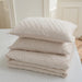 Queen Comforter Set, Cream Chevron Tufted Design Comforter for Queen Bed,Lightweight and Fluffy Bed Comforter Set 3 Pieces for All Seasons