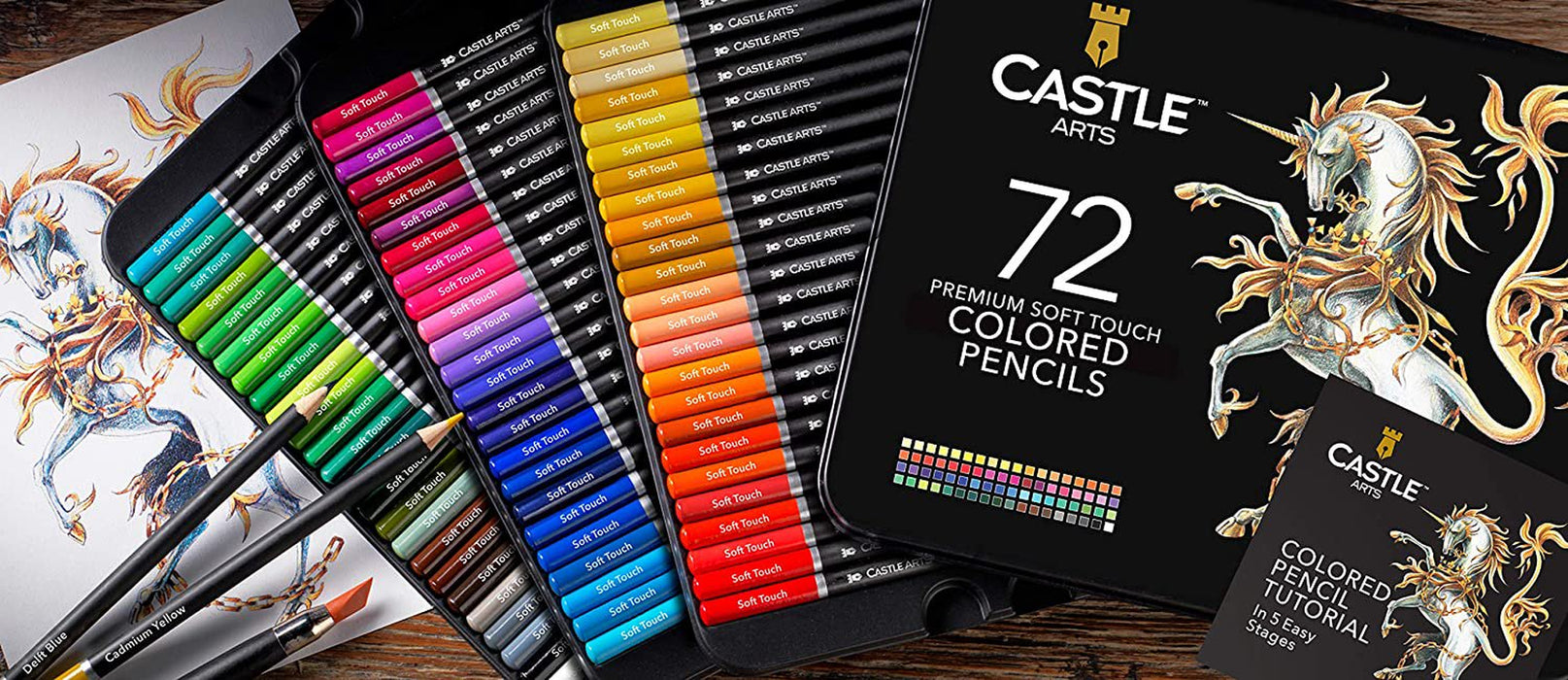 72 Colored Pencils Set