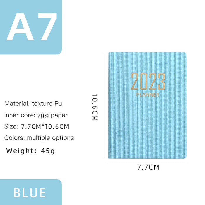Mini Notebook 2023 365 Days Portable Pocket Notepad Daily Weekly Agenda Planner