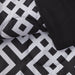 Mainstays Black Geometric 8 Piece Bed in a Bag Comforter Set with Sheets, King