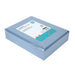 2 Piece Set Paperboard Paper Tray Desk Organizer Blue Linen