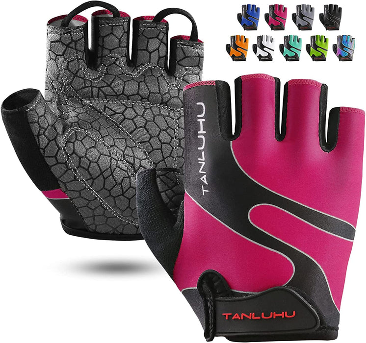 Cycling Gloves Mountain Bike Gloves Half Finger Road Racing Riding Gloves Breathable Shock-Absorbing Biking Gloves for Men and Women
