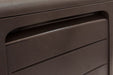 Marvel plus 71 Gallon Resin Outdoor Box for Patio Furniture Cushion Storage, Brown