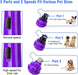 Dog Nail Grinder with LED Light - Upgraded 2-Speed Electric Pet Nail Trimmer Powerful Painless Paws Grooming & Smoothing for Small Medium Large Dogs & Cats (Purple)