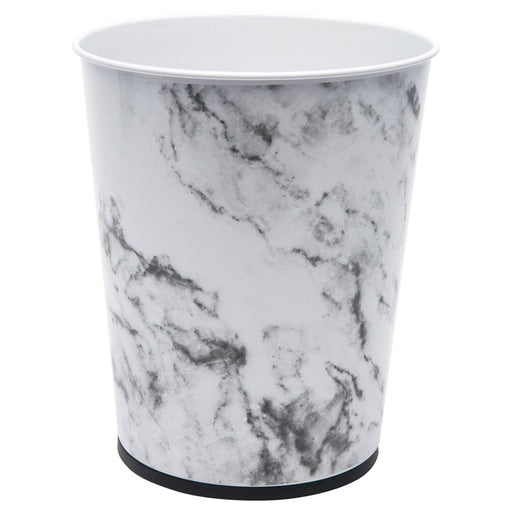 Bath Bliss 1.3 Gal Bathroom Trash Can Wastebasket, Marble