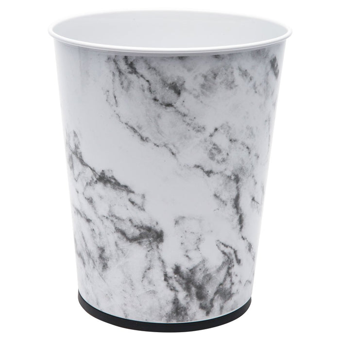 Bath Bliss 1.3 Gal Bathroom Trash Can Wastebasket, Marble