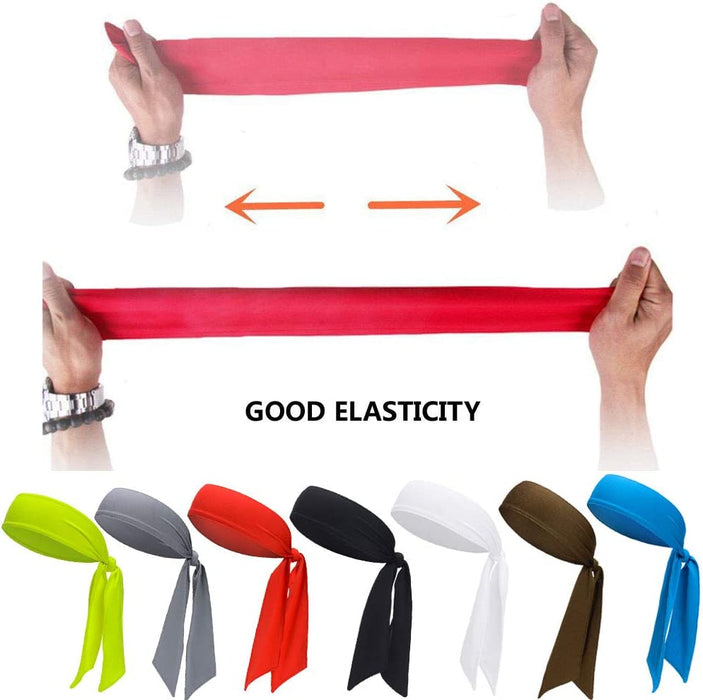 Sports Headband - Head Tie Tennis Tie Hairband - Sweatbands Headbands Wristbands Head Wrap - Ideal for Working Out,Tennis
