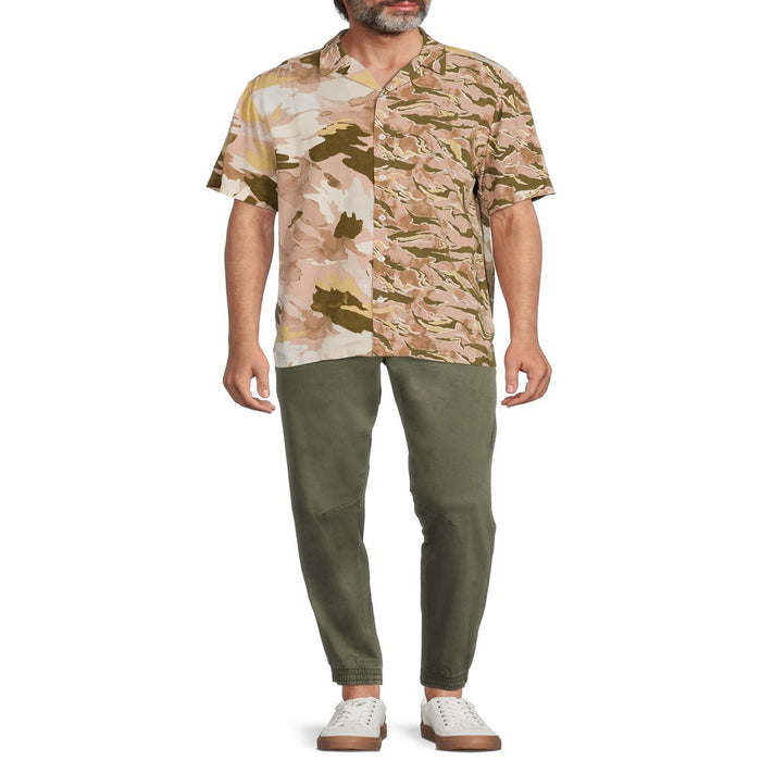 No Boundaries Men'S and Big Men'S Rayon Resort Shirt with Short Sleeves