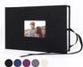 Photo Picture Album 4X6 300 Photos,Small Capacity Premium Leather Cover Wedding Family Photo Albums Holds 300 Horizontal Photos(Black)