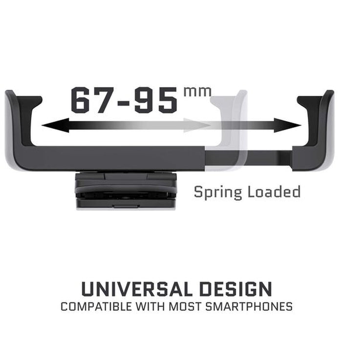 Universal Phone Holster with Swivel Belt Clip and Built-In Kickstand (Black)