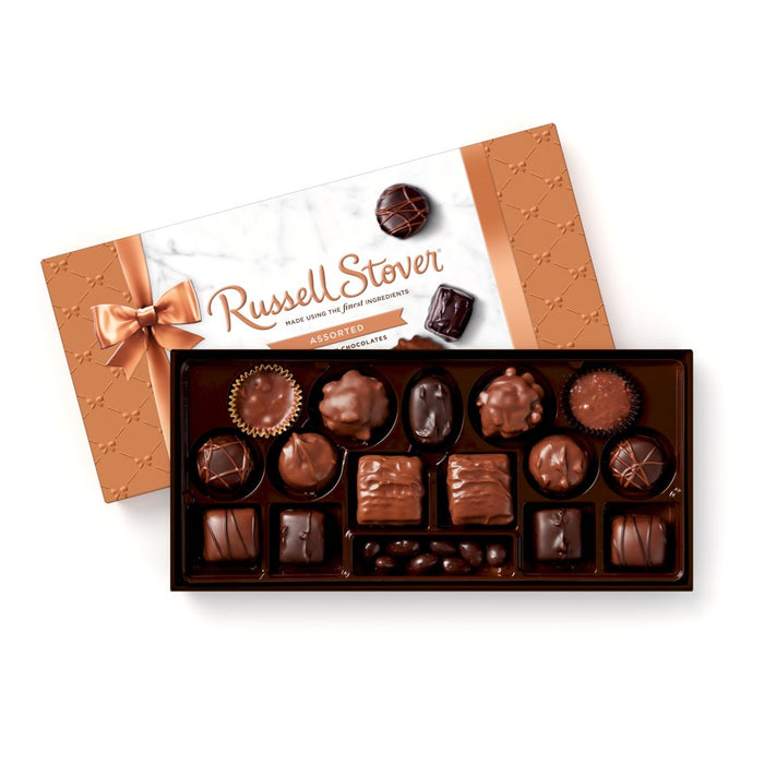 , Assorted Milk & Dark Chocolates, Chocolate Gift Box, 17 Pieces in 9 Delicious Flavors 9.4 Oz. Chocolates, the Perfect Gift