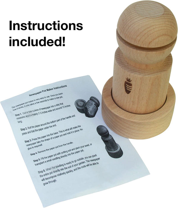 Newspaper Pot Maker for DIY Biodegradable Seedling Starter Pots