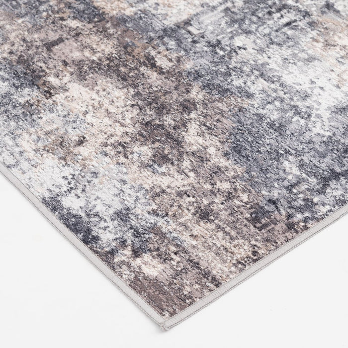 Better Homes & and Gardens Abstract Machine Washable Area Rug, Neutral, 5'X7'