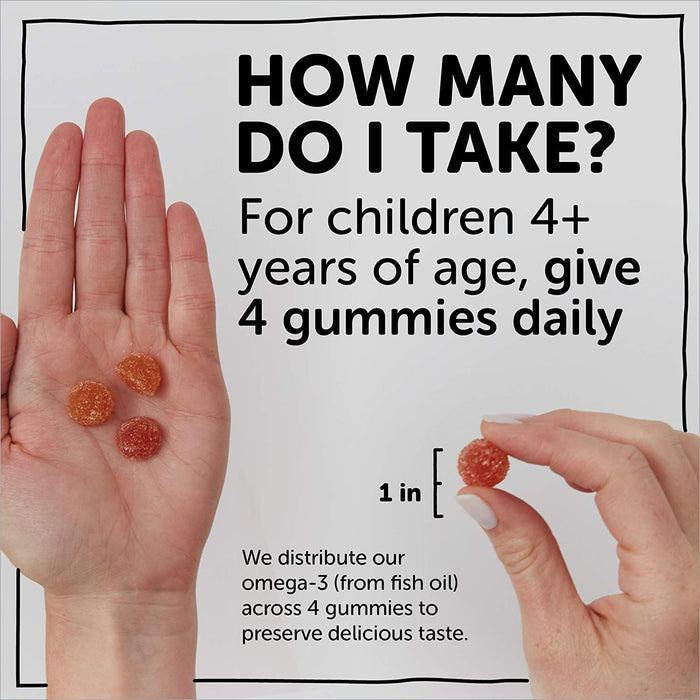 Smartypants Kids Formula Daily Gummy Multivitamin: Vitamin C, D3, and Zinc for Immunity, Gluten Free, Omega 3 Fish Oil (DHA/EPA), Vitamin B6, B12, 120 Count (30 Day Supply)