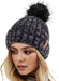 FURTALK Womens Winter Knitted Beanie Hat with Faux Fur Pom Warm Knit Skull Cap Beanie for Women…