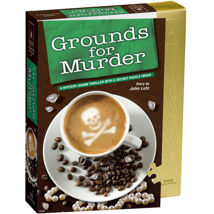 Grounds for Murder Classic Mystery Jigsaw Puzzle