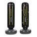 Heavy Duty 70 in 220 Lb Inflatable Black and Yellow Kickboxing Trainer Bag