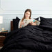 Bedsure Full Size Comforter Sets - Bedding Sets Full 7 Pieces, Bed in a Bag Black Bed Sets with Comforters, Sheets, Pillowcases & Shams,Adult & Kids Bedding