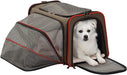 Expandable Cat Carrier Dog Carriers,Airline Approved Soft-Sided Portable Pet Travel Washable Carrier for Kittens,Puppies,Removable Soft Plush Mat and Pockets,Locking Safety Zippers