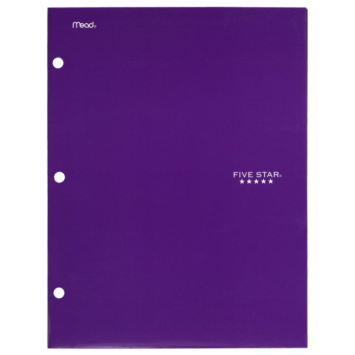 Five Star 4-Pocket Paper Folder, Assorted Trend Colors, 6 Pack (38056)