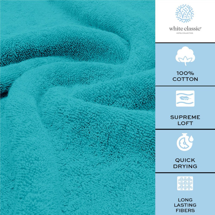 Luxury Bath Sheet Towels Extra Large 35X70 Inch | 2 Pack, Aqua