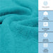 Luxury Bath Sheet Towels Extra Large 35X70 Inch | 2 Pack, Aqua