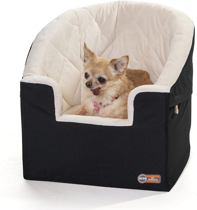 K&H Pet Product Bucket Booster Dog Car Seat, Elevated Pet Car Seat for Small Dogs & Cats Large Realtree Edge Camo
