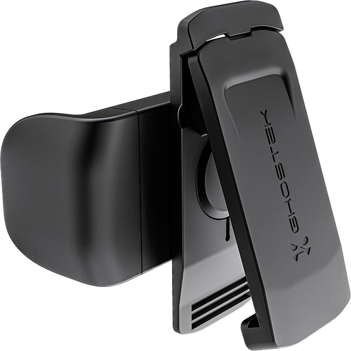 Universal Phone Holster with Swivel Belt Clip and Built-In Kickstand (Black)
