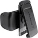 Universal Phone Holster with Swivel Belt Clip and Built-In Kickstand (Black)