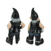 Zeckos Gnoschitt and Gnofun Thirsty Biker Garden Gnome Statues 7.5 Inches High