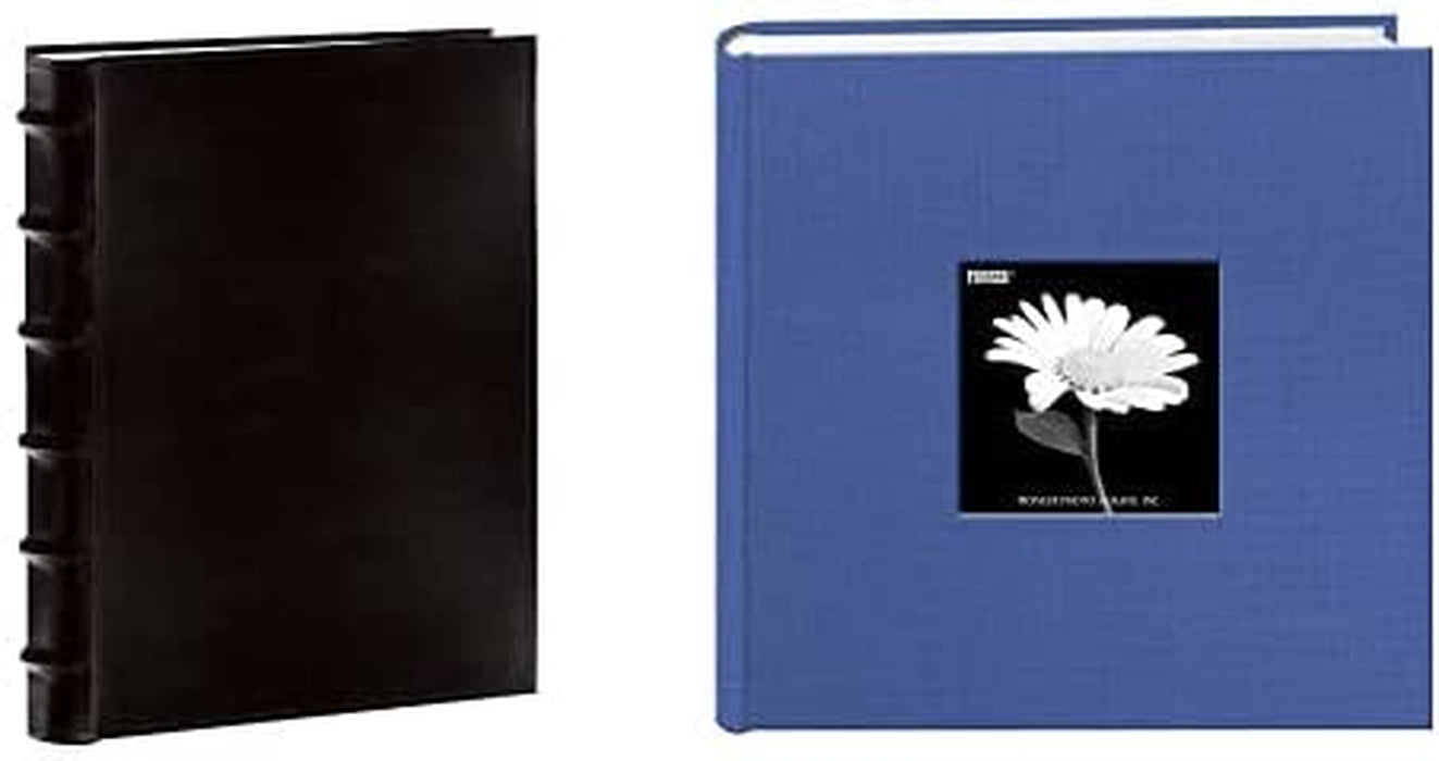 Pioneer Sewn Bonded Leather Bookbound Bi-Directional Photo Album, Holds 300 4X6" Photos, 3 per Page. Color: Black.