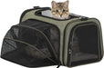 Expandable Cat Carrier Dog Carriers,Airline Approved Soft-Sided Portable Pet Travel Washable Carrier for Kittens,Puppies,Removable Soft Plush Mat and Pockets,Locking Safety Zippers