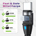 360 Pro Magnetic Charging Cable 100W Fast Charge Type C and Micro USB Magnet Connectors, 100 W Magnetic Charge Cable 6Ft / 2M, Data Transfer Capable, Compatible with All Devices