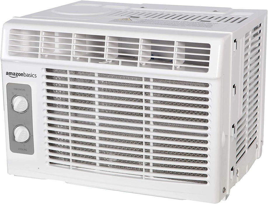 Window-Mounted Air Conditioner with Mechanical Control - Cools 150 Square Feet, 5000 BTU, AC Unit