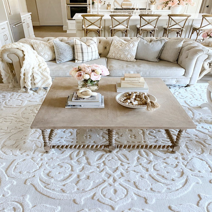 My Texas House Dahlia, Transitional, Medallion, Woven Area Rug, 7'9" X 10'10"