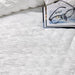 Queen Bed in a Bag White Seersucker Comforter Set with Sheets 7-Pieces All Season Bedding Sets with Comforter, Pillow Sham, Flat Sheet, Fitted Sheet and Pillowcase