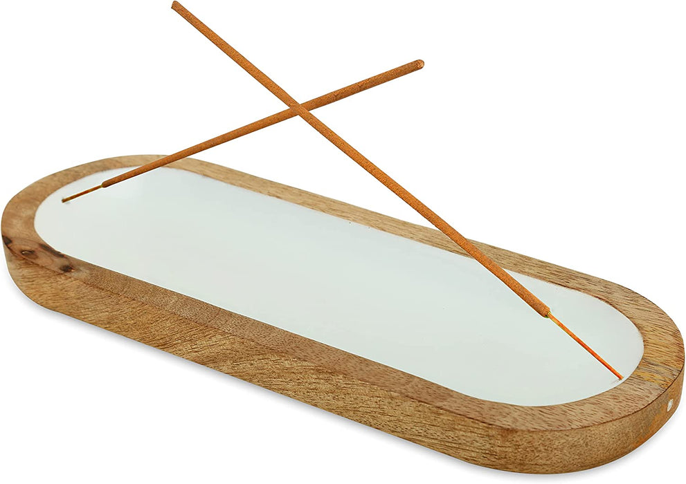 Wooden Brown Incense Holder -Incense Burner Holder –Ash Catcher - Incense Stick Holder - Meditation & Yoga - Great Gift for Any Occasion Size 11X4 Inch