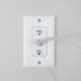On-Q WP3413WH10 High Impact Flame Retardant Plastic 3-Port Decorator Outlet Strap, White, 10 Count