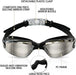 Swim Goggles, Comfortable Polarized Anti-Fog Swimming Goggles for Adult(Black)