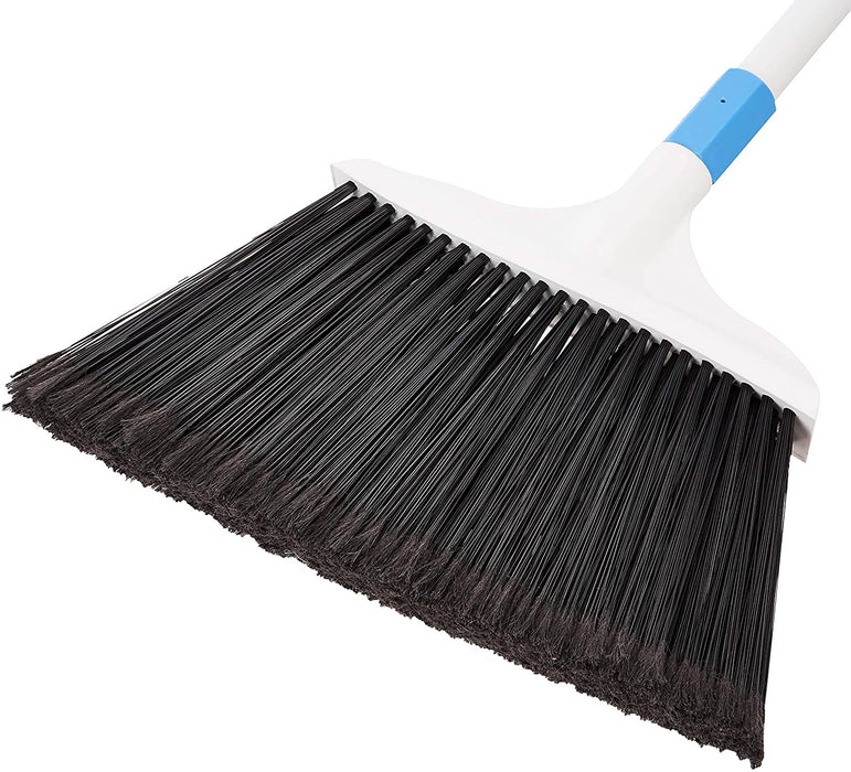 Heavy-Duty Broom, Blue and White