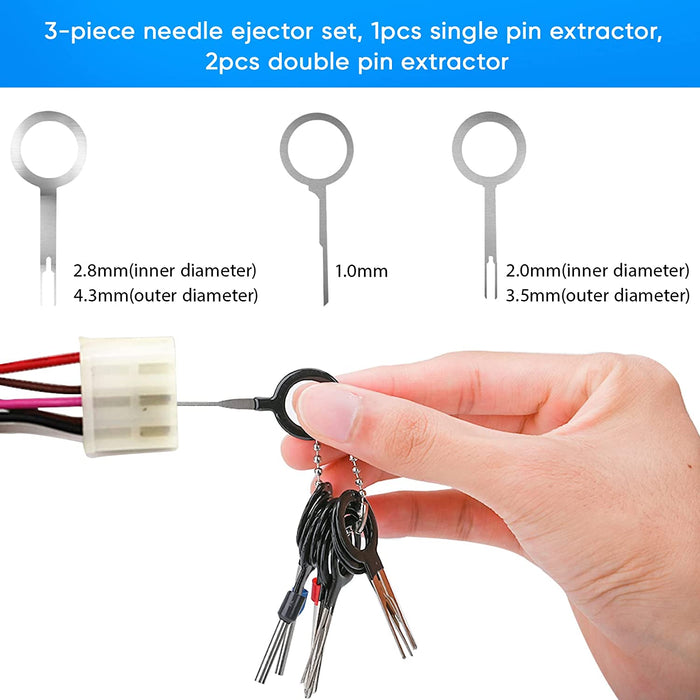 Terminal Pin Removal Tool Kit 82 Pcs Depinning Tool Electrical Connector Pin Extractor Tool Set Wire Terminal Release Tool for Automotive Car Household Devices