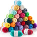 30X20G Acrylic Yarn Skeins - 1300 Yards of Soft Yarn for Crocheting and Knitting Craft Project, Assorted Starter Crochet Kit Yarn Bulk for Adults and Kids
