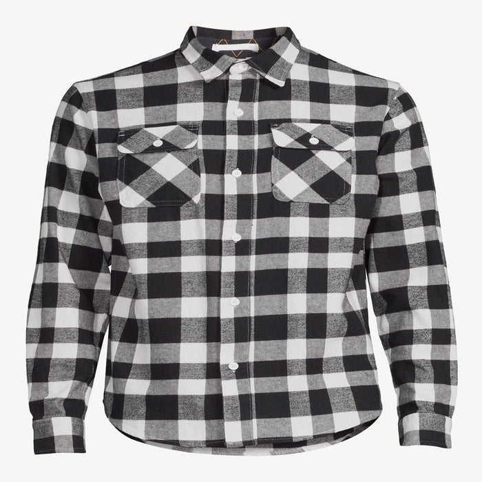 Free Assembly Men'S Vintage Inspired Flannel Shirt