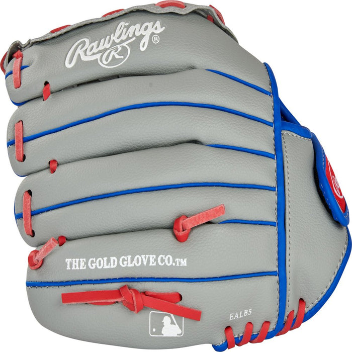2022 Players Series Baseball Glove Mitts, Gray, Blue and Red, 11.5 In., Right Hand Throw