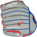 2022 Players Series Baseball Glove Mitts, Gray, Blue and Red, 11.5 In., Right Hand Throw