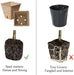 Seed Starter Kit with 90 Peat Pots for Seedlings Seed Starter Tray, 5 Plastic Growing Trays 20 Plant Labels & 3 Garden Tools Outdoor or Indoor