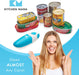 Auto Electric Can Opener Christmas Gift Ideas: Open Your Cans with a Simple Press of Button - Automatic, Hands Free, Smooth Edge, Food-Safe, Battery Operated, YES YOU CAN (Sky Blue)