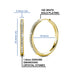 Bianca 18K White Gold Hoop Earrings with Swarovski Crystals, Female